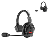 Système d'intercom sans fil Full Duplex 2.4G D2275 X5 pour 5 utilisateurs, microphone de studio d'équipe et casque de communication filaire