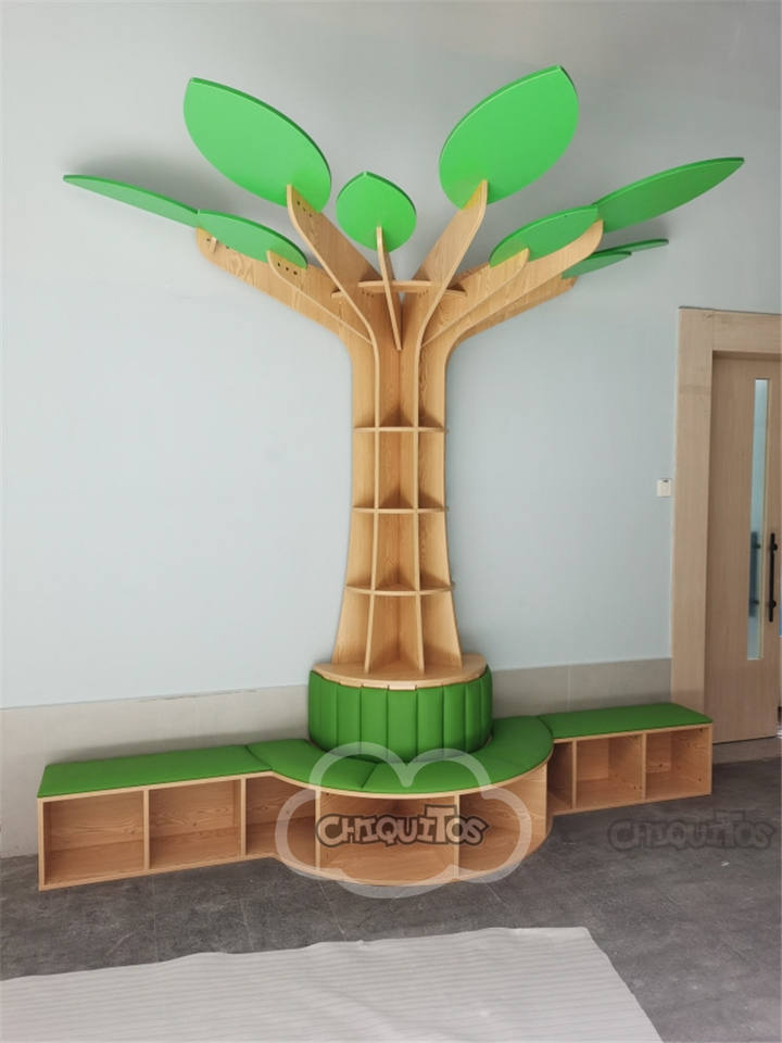 Chiquitos Montessori Classroom Wood Bookshelf Kindergarten Reading ...