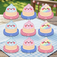 Décoration de table en forme d'écumeur d'abeille avec emoji drôle de caca, ornement de caca en paillettes pour blagues, anniversaires et événements – Vente en gros