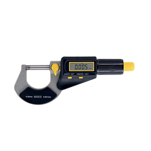 Digital Outside Asimeto <b>Micrometer</b> 0-1″ Range ±0.0002″ Acc Carbide Tips Auto Off for Toolrooms - Product Image 1