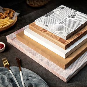 Papel Antigrasa de Grado Alimenticio Impreso Personalizado para Empacar y Envolver Hamburguesas, Pasteles y Otros Alimentos - Product Image 1