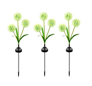 Ngoài trời không thấm nước màu xanh lá cây hành tây hoa cỏ Cổ Tích Đèn chuỗi sân nghệ thuật trang trí năng lượng mặt trời Bồ Công Anh Hoa vườn ánh sáng - Product Image 3