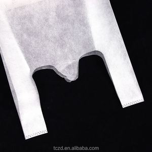 Texture-Gentle Skin-Kind Nonwoven Vest Handbag Soft-Touch Smooth <b>Bag</b> for Delicate <b>Fabric</b> Clothes Packing Non-woven T-shirt <b>Bag</b> - Product Image 3
