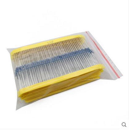 SeekEC 600 Pcs 1/4W 1% 30 Kinds Each Value Metal Film Resistor Assortment Kit Set Pack Electronic Diy Kit