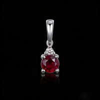 Pendentif classique en or massif 10K/14K/18K avec diamant de laboratoire, cadeau de fiançailles, diamant de naissance de janvier, ovale, tendance, pour pull