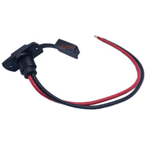 2 delik dikdörtgen güneş SAE güç soketi yanak bağlantı noktası konektörü SAE güç montaj kablosu için güneş jeneratörlü pil şarjı - Product Image 4