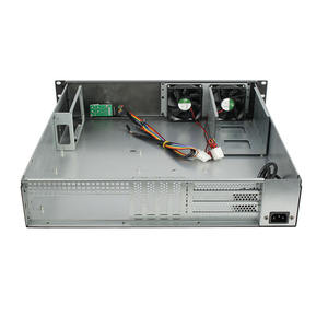 2U 19 Zoll Industrie-Servergehäuse K245F mit SGCC-Material, Unterstützung für 3,5/2,5 Zoll HDDs, 2*8025 Lüfter, 4 Full-Height-Steckplätze, auf Lager - Product Image 2