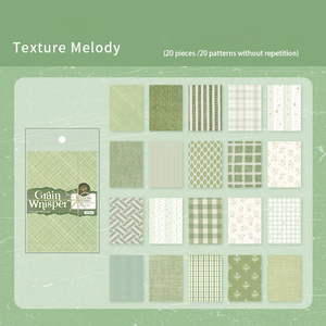 Bloc-notes Weaving Words Vintage Grain Whisper Gingham, 20 feuilles, design Miss Time - Product Image 6