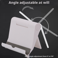 Support de téléphone et tablette pliable et réglable en plastique, support de bureau rotatif multi-angles pour la maison, le bureau, les études et les voyages
