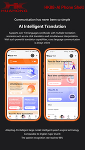 Bt5.3 HK88-Al vỏ điện thoại dịch ghi âm transcriptionfor iphone17 <span class=keywords><strong>Pro</strong></span> Max AL mô hình lớn thông dịch viên - Product Image 3