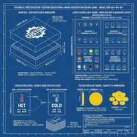 Jeu de société éducatif personnalisé pour l'association des mots, jeu familial d'apprentissage avec cartes à icônes pour enfants, emballé en boîte recyclable