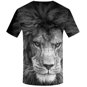 T-shirt à manches courtes pour homme, <span class=keywords><strong>taille</strong></span> plus, été, décontracté, imprimé lion 3D, blanc, <span class=keywords><strong>Fruit</strong></span> <span class=keywords><strong>of</strong></span> <span class=keywords><strong>the</strong></span> <span class=keywords><strong>Loom</strong></span> - Product Image 2