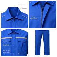 Uniformes de Trabajo Antiestáticos al por Mayor, Chaquetas y Pantalones de Trabajo Cómodos de Algodón Reflectante de Alta Visibilidad para Ingenieros y Mecánicos de Automóviles