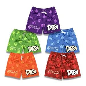 Custom Zipper Pocket Men Vintage Basketball Shorts