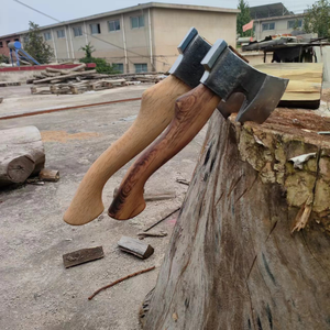ขวานอเนกประสงค์สำหรับงานไม้กลางแจ้ง หัวเหล็กกล้าคาร์บอน ด้ามไม้ สำหรับงาน DIY และงานจัดเรียงไม้ - Product Image 4