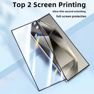 For Samsung S24 S24Plus S21 S22 S23 S24 Mobile Phones Tempered Full Glue Anti-Peep Anti-Scratch Electroplated Film