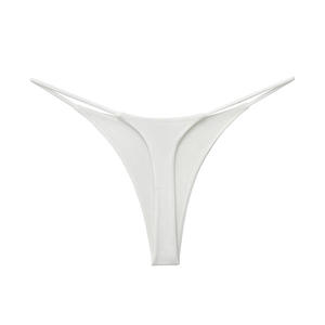 Sous-vêtements string sexy pour femmes, taille basse, respirant, bretelles extensibles, tanga uni, logo teint, style quotidien, 95% - Product Image 5