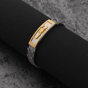 <strong>Mesh</strong> Titanium Steel <strong>Bracelet</strong> Personality Scorpion / Cross Hollow Out <strong>Bracelet</strong> - Product Image 6