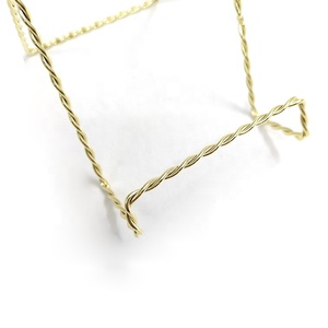 Soporte <span class=keywords><strong>de</strong></span> plato dorado, soporte <span class=keywords><strong>de</strong></span> plato giratorio <span class=keywords><strong>de</strong></span> Metal - Product Image 5