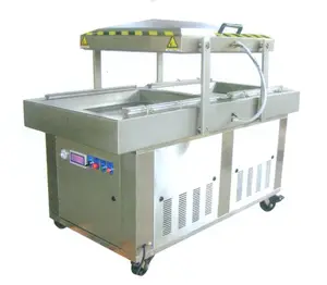 DZD-680/2SD continuous band sealer machine coffee meat packing machine jar vacuum sealer can seller vacuum packaging machine