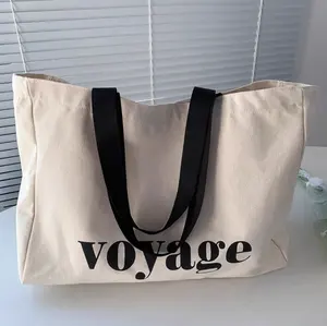 Bolsa de lona personalizada de lona de algodón con logotipo impreso personalizado