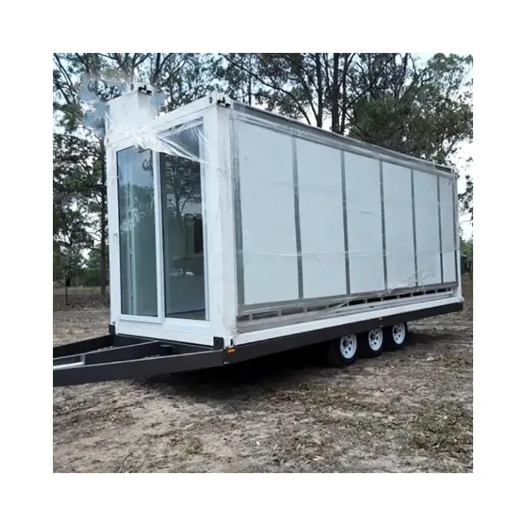 Small Rugged 2 Persons Recreational Off Road Camper Trailers with kitchen tiny house on trailer