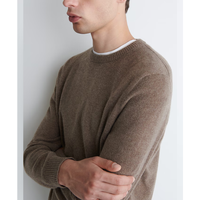 Kunden spezifisch gestrickter Herbst-Winter-Pullover mit Stick logo Pullover Woll mischung Kaschmir-Herren pullover Polo-Shirt mit offenem Kragen