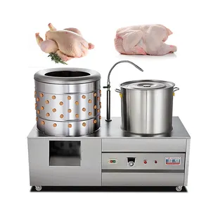 Chicken Plucker De-Feather Machine Commercial Chicken Poultry Plucker Feather Plucking Hair Removal Machine