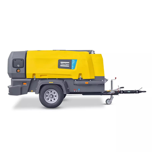 Compresseur d'air <span class=keywords><strong>mobile</strong></span> à moteur diesel Atlas Copco X-Air 370cfm 203psi, état neuf, portable, lubrifié pour les industries minières - Product Image 1