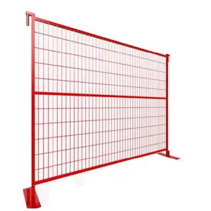 Hot dipped Galvanized Canada Construction Portable Fence Panels Temporary Fence