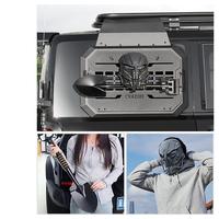 Grille de protection pour vitre latérale arrière avec support pour masque de prédateur et pelle pour Haval H9