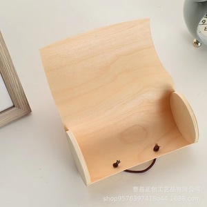 Caja de Regalo de Té de Madera de Haya Rectangular Hecha a Mano con Empaque Interior Personalizado Origen Shandong D34 Blanca - Product Image 1
