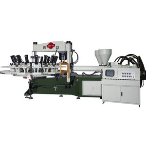 เครื่องฉีดพลาสติกแบบโรตารี่ 20 สถานี สำหรับผลิตพื้นรองเท้าแบบโฟมสีเดียวอัตโนมัติ สำหรับทำรองเท้าแตะ - Product Image 1