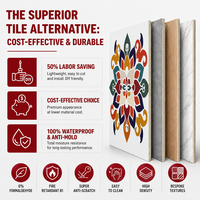 Panneau mural SPC de qualité supérieure avec surface en marbre PVC, panneaux et planches muraux imperméables pour la décoration intérieure résidentielle de luxe