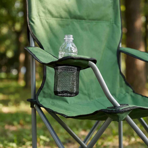 Chaise pliante OEM ODM personnalisée en alliage d'aluminium confortable avec pare-soleil et <span class=keywords><strong>porte</strong></span>-gobelet, portable pour camping en extérieur, vente en gros, MOQ - Product Image 5