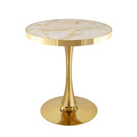 Tables de réception combinées pour événements et hôtels, avec plateau en marbre imperméable, style contemporain, robustes et économiques