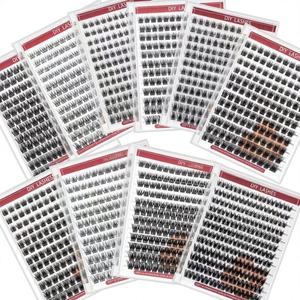 <b>Lash</b> Ribbon Customized Volume Handmade Fan Eyelashes Individual 3D Faux Mink Matte <b>Cluster</b> Eyelash Kit - Product Image 1