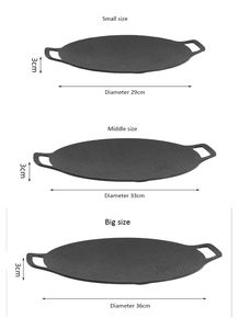 12 Inch Pizza Crepe <strong>Pan</strong> Dosa Roti Tawa Budare Outdoor Big Frying <strong>Pan</strong> <strong>Grill</strong> Roasting <strong>Pan</strong> - Product Image 2