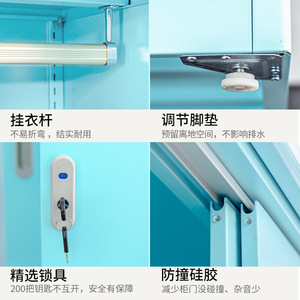 Storage Cabinet Balcony Outdoor <b>Large</b> Capacity <b>Sliding</b> Door With Lock Living Room Cabinet KD Structure - Product Image 4