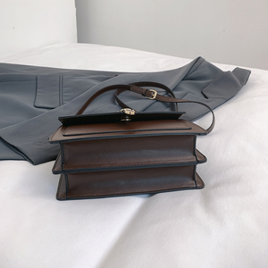 Sac messager vintage personnalisé avec boucle métallique, vert, élégant, pour femmes, en cuir PU, avec poignée supérieure, sac à bandoulière - Product Image 5