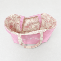 Bolsa de Lona para Mujer, Bolsas de Lona Personalizadas con Diseño de Mariposa, Color Coral, Magenta, Marrón, Grande, para Compras Diarias, Venta al por Mayor