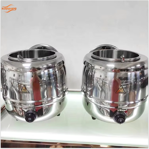 Recipientes Aislados para Sopa Caliente, de Acero Inoxidable 201, para Buffet de Restaurante, con Servicio Eléctrico - Product Image 6