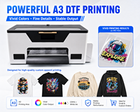 Nouvelle Arrivée Imprimante DTF A3 XP600 L1800 de Bureau à Encre Blanche pour l'Impression Textile, Idéale pour le Bricolage, les Vêtements et les Cadeaux Professionnels