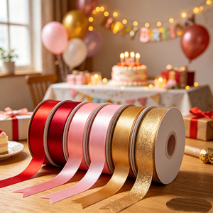 Elegant Solid Color <b>Ribbon</b> Reusable Fabric Accessory For Holiday Packaging Floral Arrangement And DIY Decoration - Product Image 5