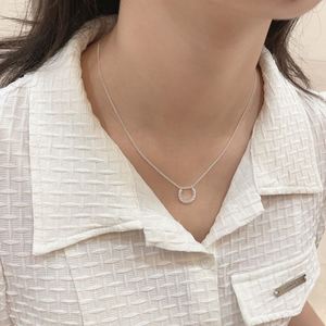 Dylam Trendy 925 Sterling Silver <b>Necklace</b> Rhodium Plated U Shape Women Pendant Dainty <b>Necklace</b> for Women <b>Girlfriend</b> Mom - Product Image 2