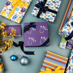 Venta al por mayor de papel tisú desechable recubierto de silicona 80g cumpleaños arte papel tisú 43*300cm regalo de lujo embalaje personalizado rollo de papel de regalo - Product Image 5