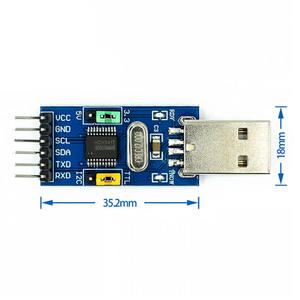 CH341T โมดูลสองในหนึ่งเดียว USB เป็น I2C IIC UART USB เป็น TTL ไมโครคอนโทรลเลอร์ตัวดาวน์โหลดพอร์ตอนุกรม - Product Image 2