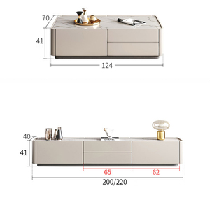 Wohnzimmer möbel Hot Sale TV-Schrank Modernes Wohnzimmer Moderner TV-Schrank und Mittel tisch Rock board - Product Image 6