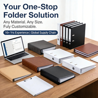 Organiseurs de documents avec pochettes, format A4, couverture rigide, dossiers de rapport, fournitures de bureau