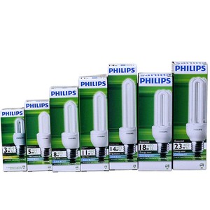 Lampes à économie d'énergie <span class=keywords><strong>PHILIPS</strong></span> 2U 3U ; 5W-23W ; Ampoules à vis standard E27 ; Lumière blanche 2700K/6500K ; Garantie 1 an 220V - Product Image 2